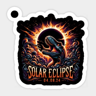 Solar Eclipsed Dino Sticker